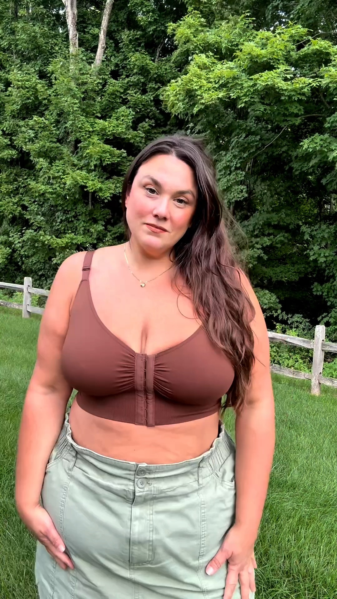 Stretchy Wireless push up bra wearing 2XL but is a little big for me would size down if you are my size front closures

#LTKgrwm #LTKPlusSize #LTKSaleAlert