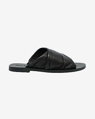 Sol Sana Hillary Slide Sandals Black Women's 6 | Express