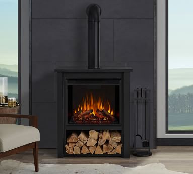Hollis 32" Electric Fireplace | Pottery Barn | Pottery Barn (US)