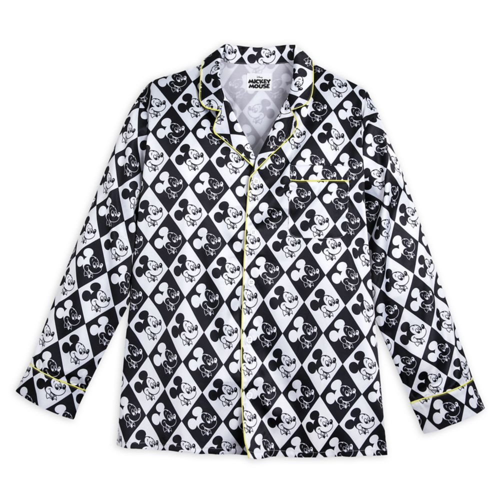 Mickey Mouse Black and White Sleep Shirt for Adults | Disney Store