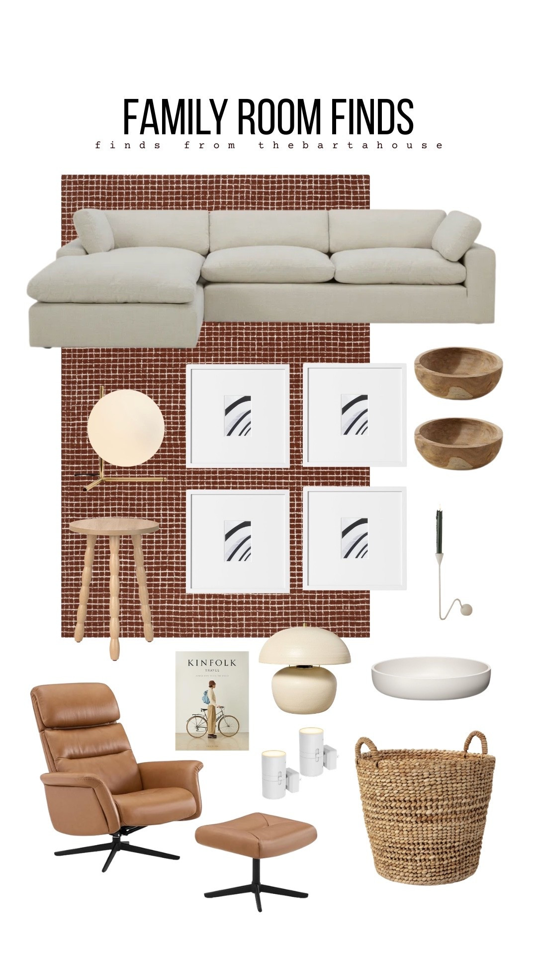 Budget family room finds!