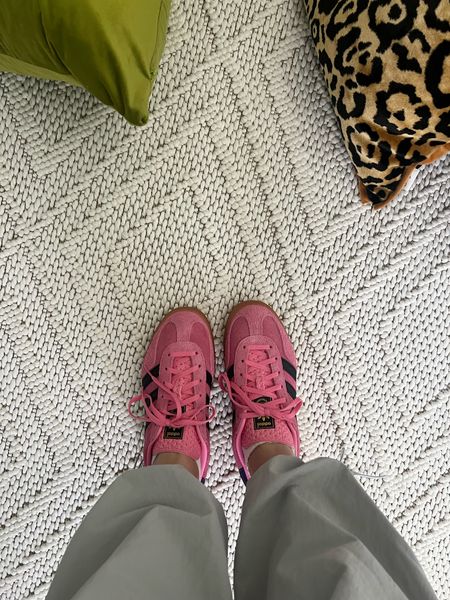 Pink gazelles im obsessed 🩷

#LTKstyletip #LTKSeasonal #LTKshoecrush