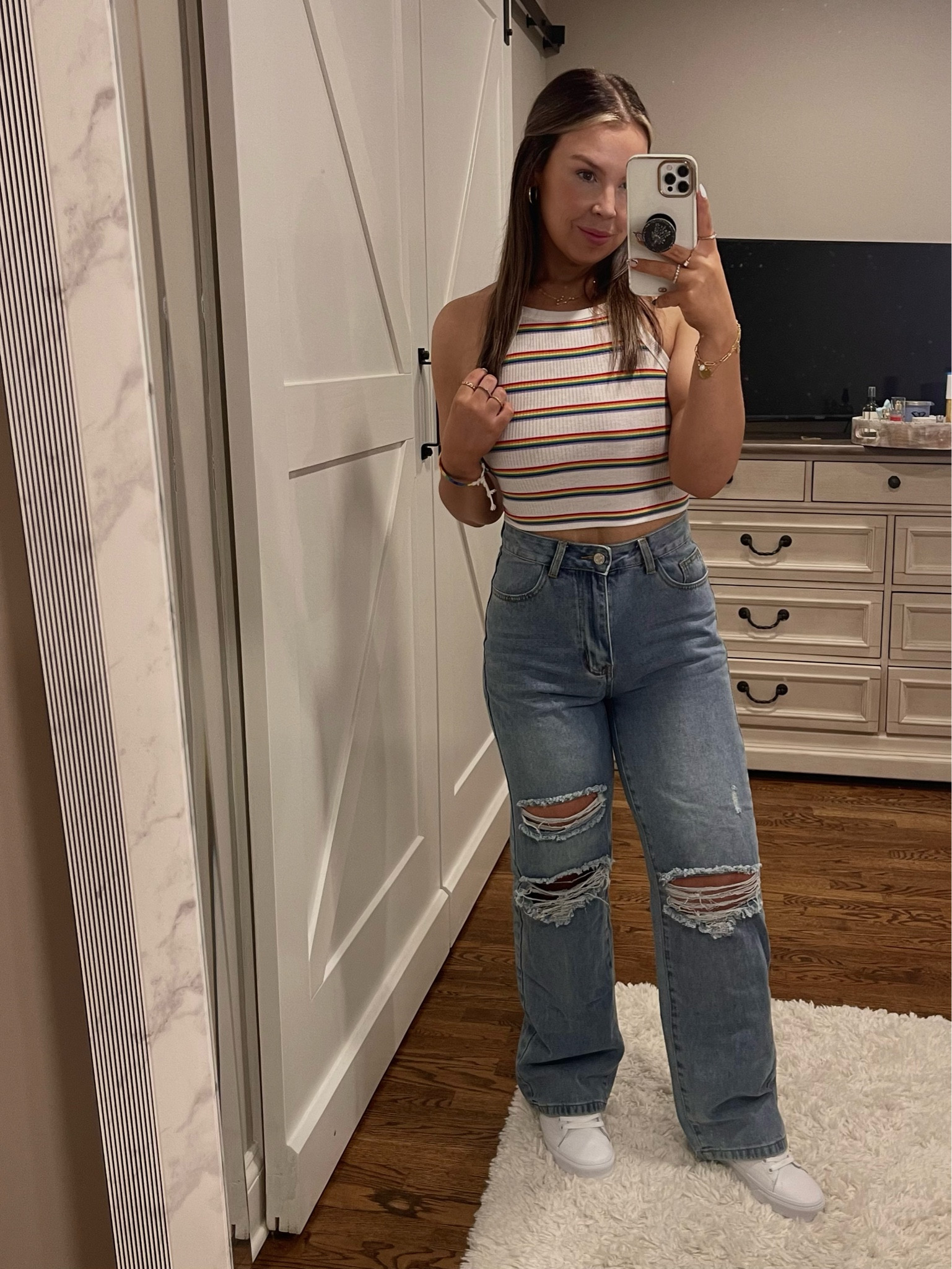pride night baseball game outfit inspiration pride month baseball game outfit ideas 
#femmelesbianoutfit #femmelesbianfashion #baseballgameoutfitidea #straightlegjeans #ballparkoutfit #stadiumoutfit #sportsoutfit #summercasualoutfit #summerjeansoutfit 

#LTKFind #LTKstyletip #LTKsalealert