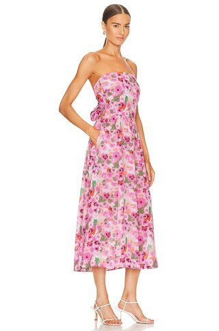 Light Cotton Tieband Midi Dress
                    
                    Ganni | Revolve Clothing (Global)