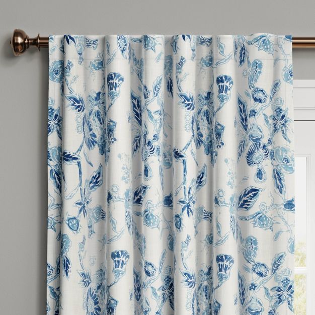 Stamped Floral Blackout Curtain - Threshold™ | Target