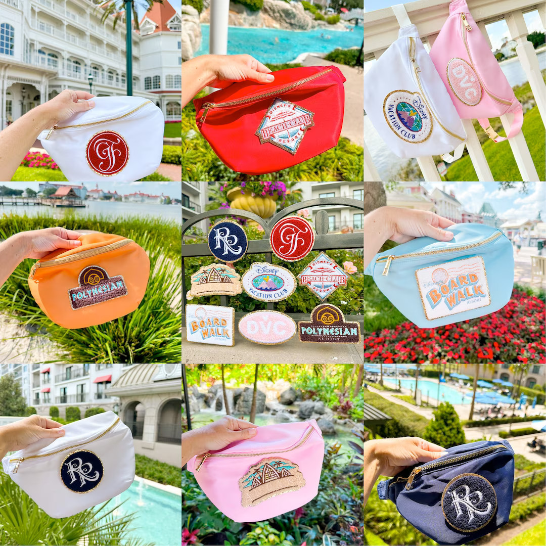 SEWN ON* Disney Resort Fanny Pack. Disney Riviera. Grand Floridian Bag. Disney Boardwalk. Aulani ... | Etsy (US)