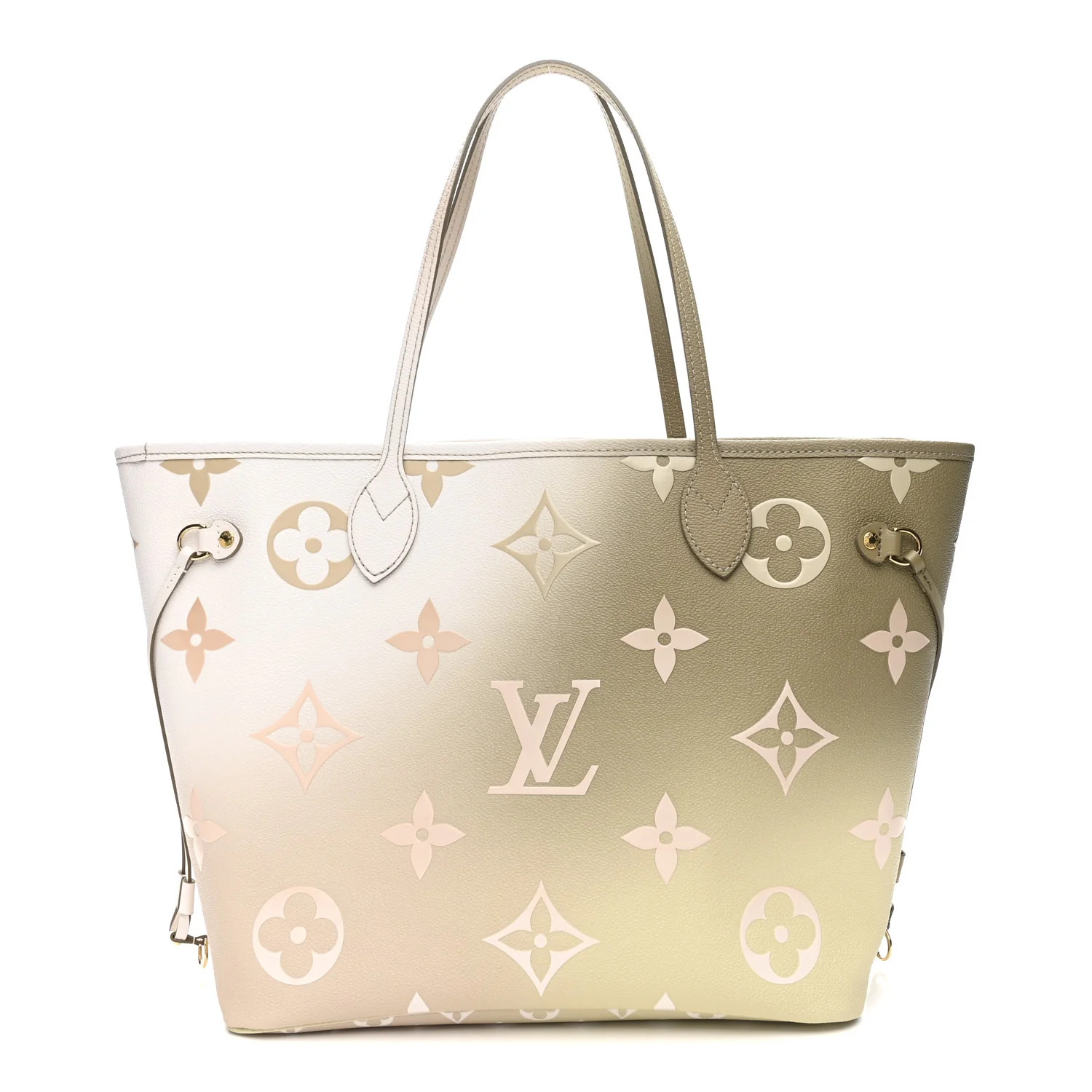 Monogram Giant Spring In The City Neverfull MM Sunset Kaki | FASHIONPHILE (US)