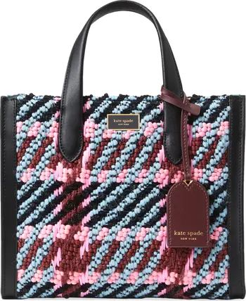 kate spade new york manhattan plaid chunky woven fabric tote | Nordstrom | Nordstrom