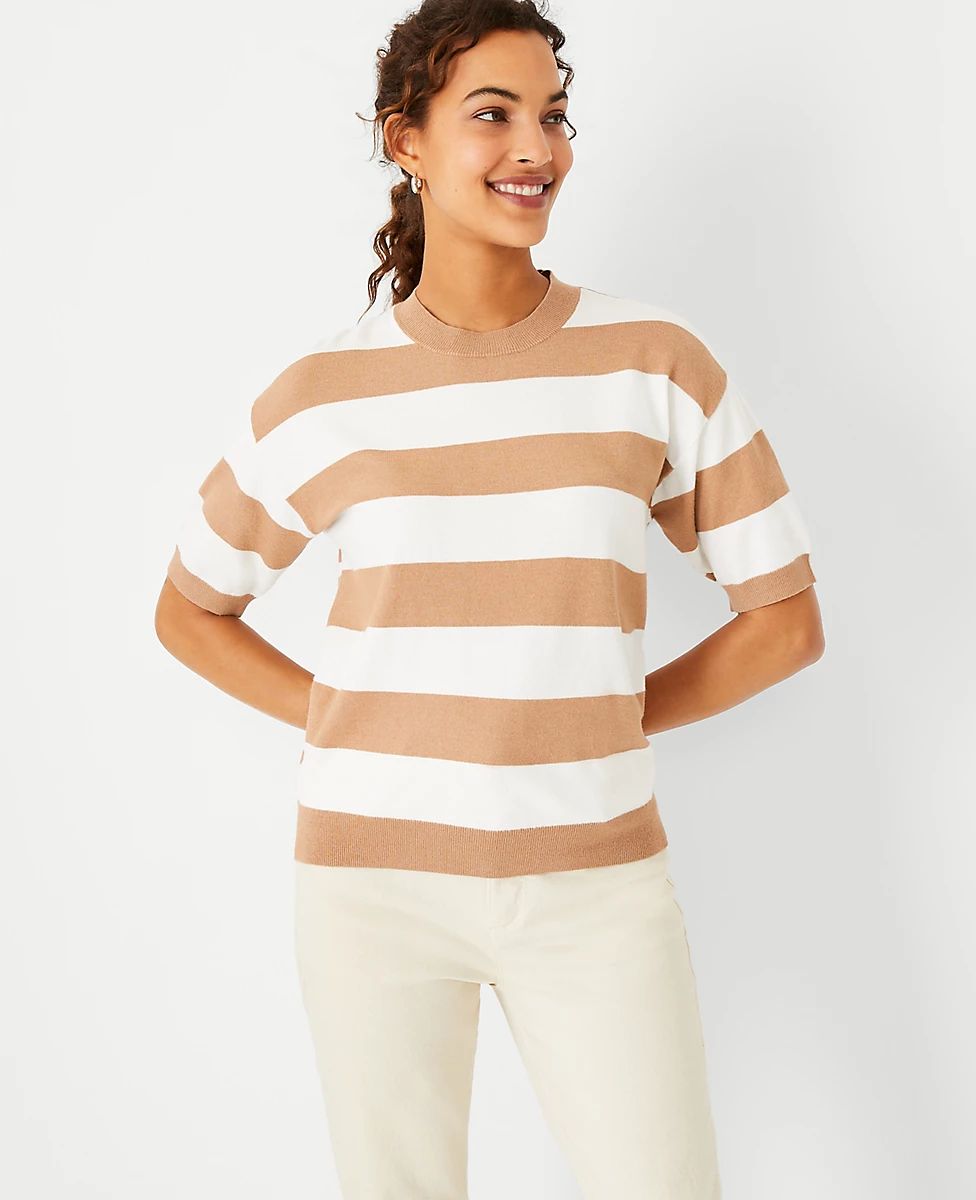 Stripe Modern Sweater Tee | Ann Taylor (US)