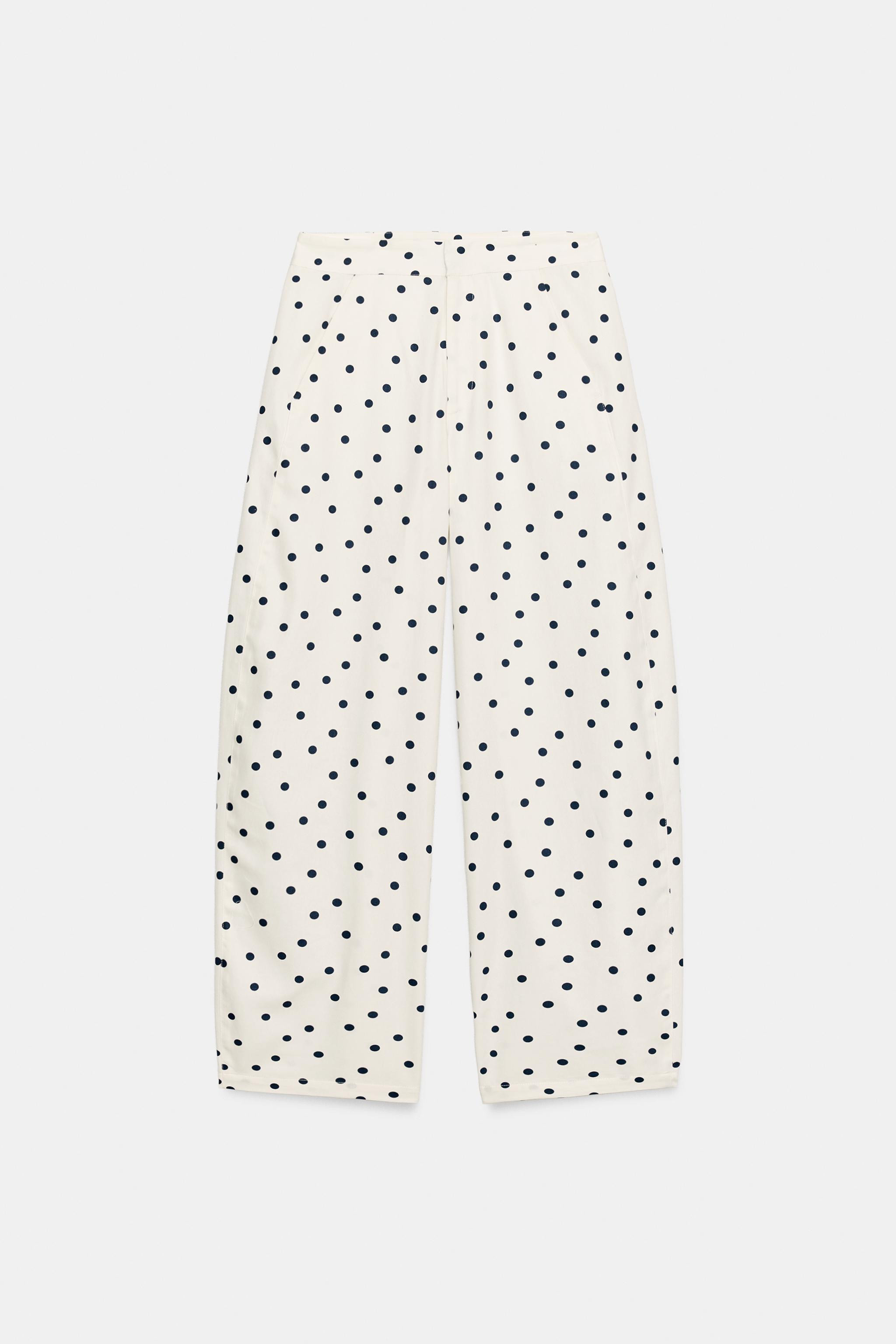 POLKA DOT BARREL PANTS | Zara US