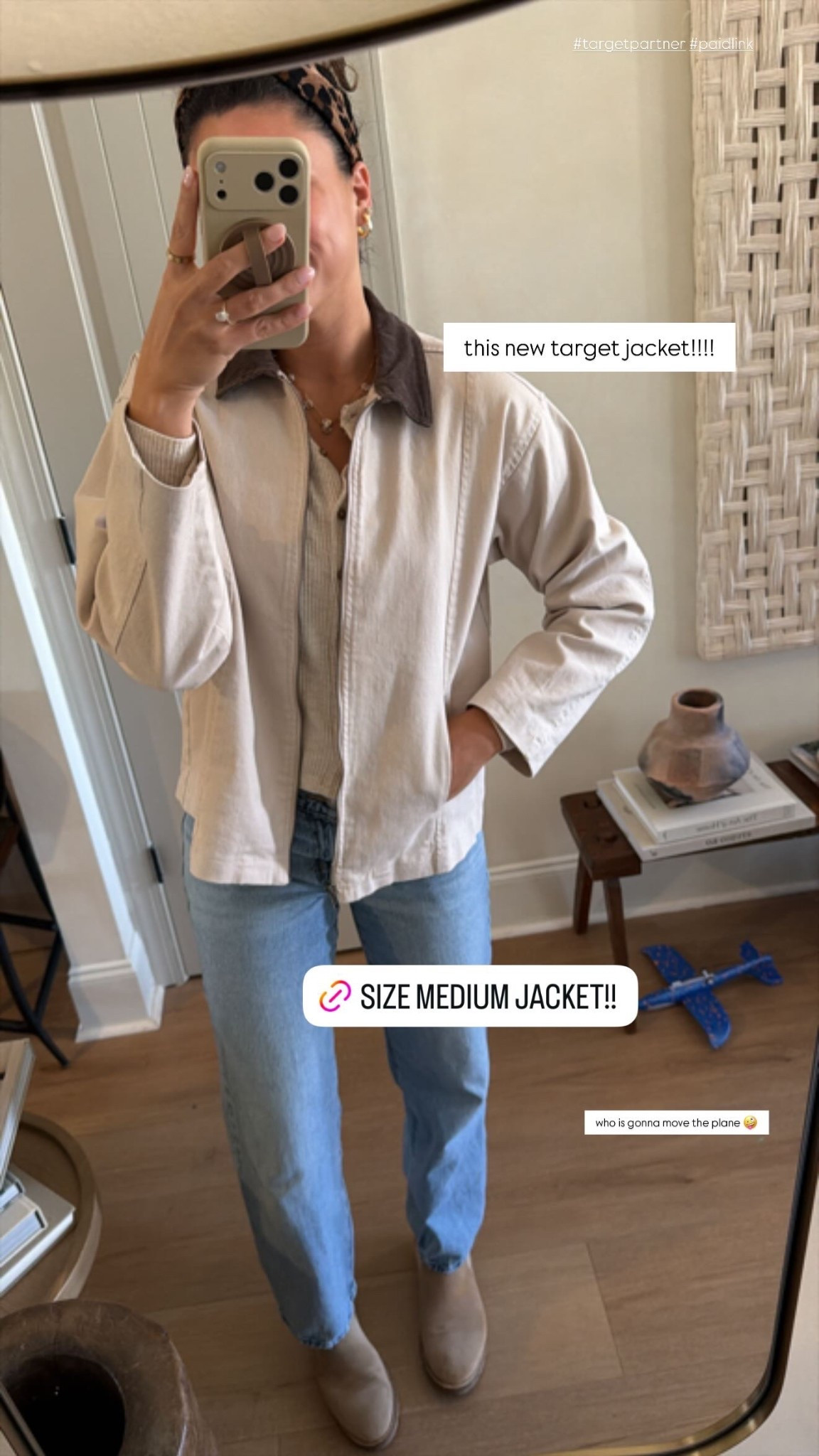 who is gonna move the plane 🤪 this new target jacket!!!! #targetpartner #paidlink