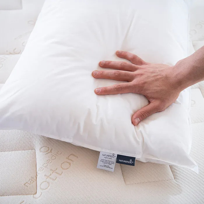 Down Pillow with Organic Cotton Fabric | Naturepedic