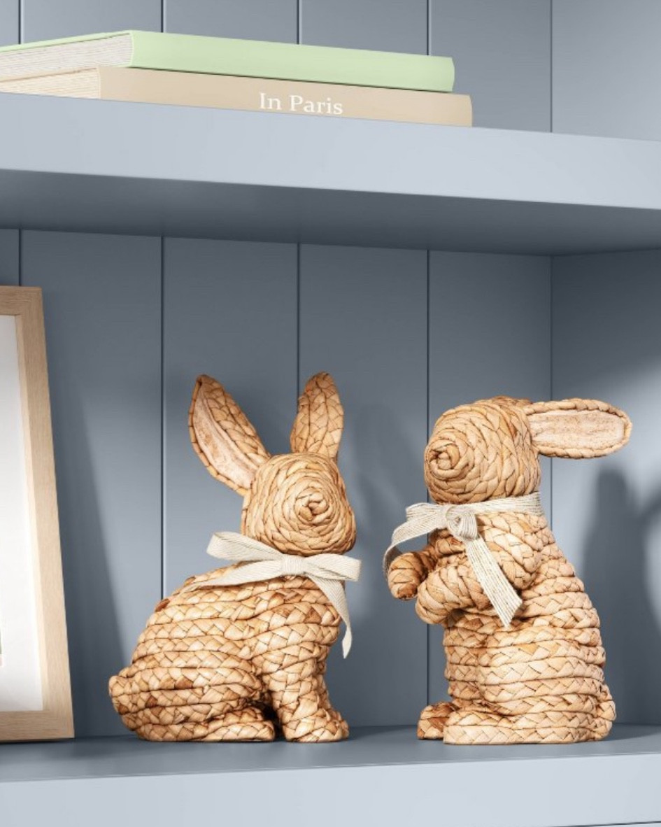 Add a touch of natural charm to your Easter setup with these beautifully woven bunnnies! 🐰Standing at approximately 9-inches tall, these bunnies bring a cozy vibe to your spring and Easter decorations. The neutral hue makes it a versatile piece that blends effortlessly with any decor style—perfect for centerpieces, mantel displays, or gifting to a fellow Easter enthusiast!🐣🌸

#EasterDecor #LTKSpring

#LTKSeasonal #LTKFindsUnder50 #LTKHome