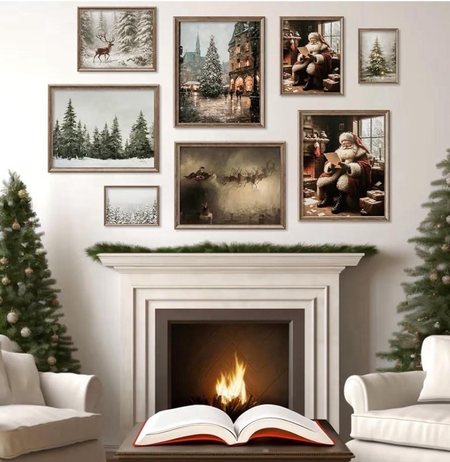 $9 for 9 Christmas prints - all unframed. Perfect for the holidays in the office or home  

#LTKHome #LTKHoliday #LTKSeasonal