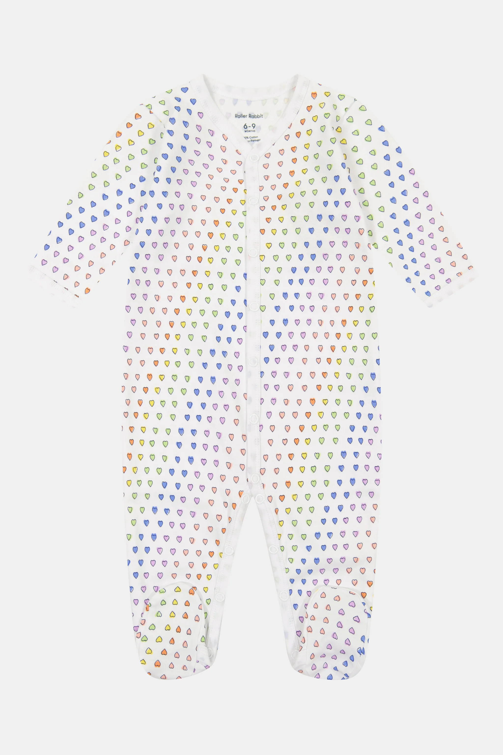 Infant Disco Hearts Footie Pajamas | Roller Rabbit | Roller Rabbit