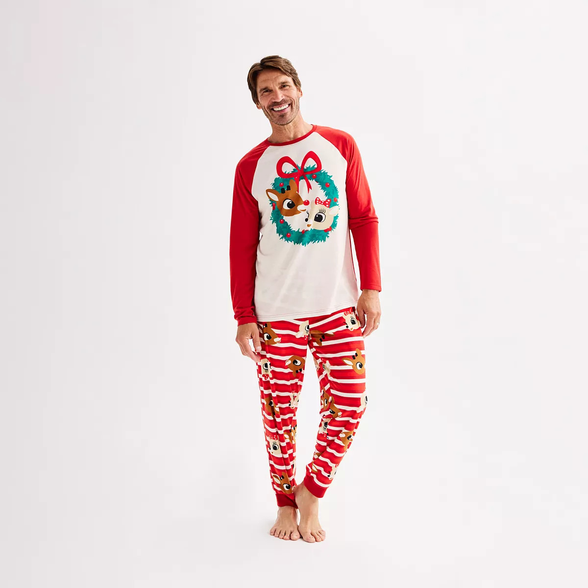 Men's Jammies For Your Families® Rudolph The Red-Nosed Reindeer Pajama Top & Pajama Bottoms Set | Kohl's