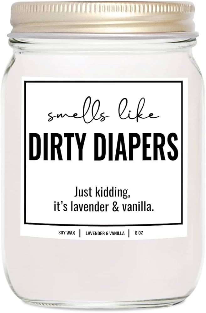 YouNique Designs Baby Shower Candle, 8 Oz, New Mom Gifts for Women After Birth, Mom to Be Gifts f... | Amazon (US)