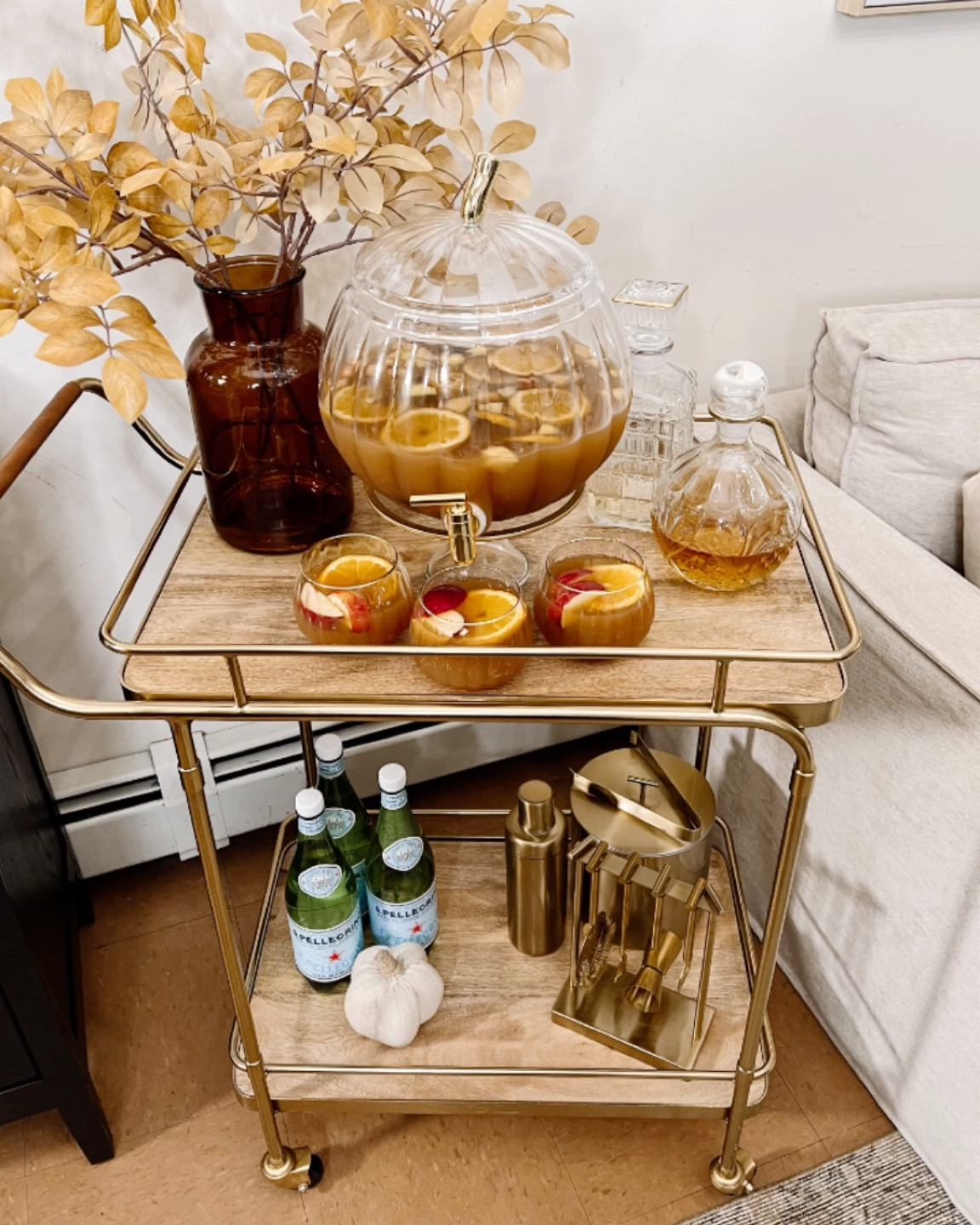 Fall bar cart, target find, bar accessories, wood and gold bar cart, drink dispenser, rolling bar cart 

#LTKhome #LTKsalealert #LTKSeasonal