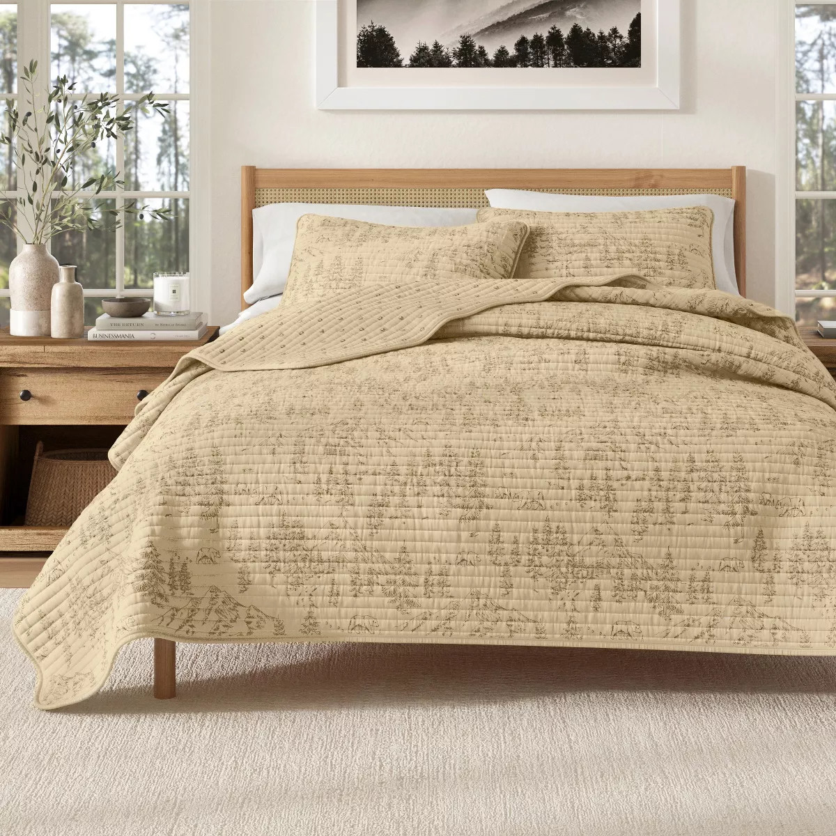 Reversible Lodge-Themed Quilt Set with Shams - Great Bay Home | Target