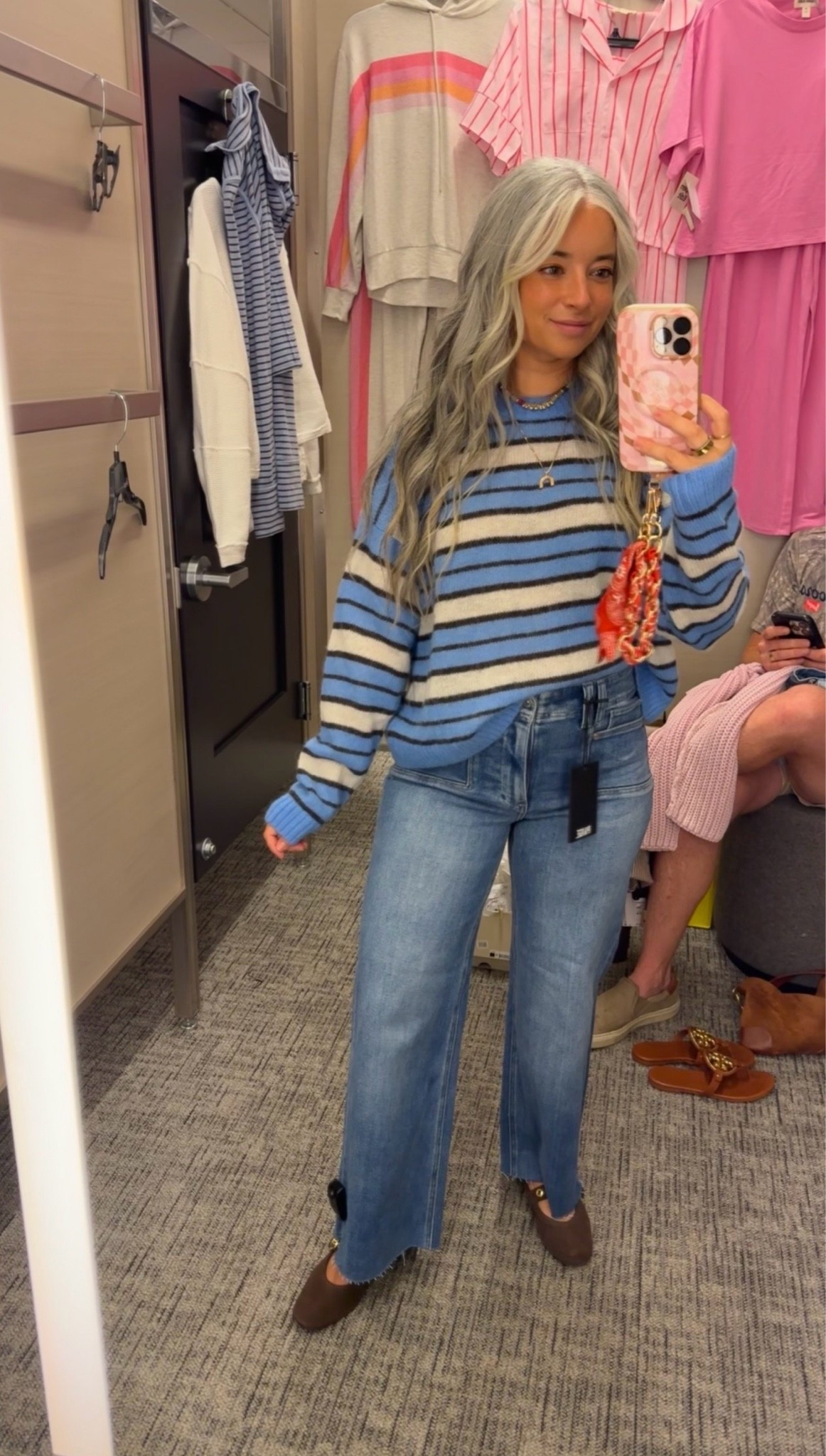 Nordstrom anniversary sale! Madewell over size sweater wearing a size xs Paige denim, petite friendly! I cute the bottoms to make them more ankle length. I’m 5ft and the fit like a full length jean. Wearing a size 26.

#LTKootd #LTKSaleAlert #LTKPetite