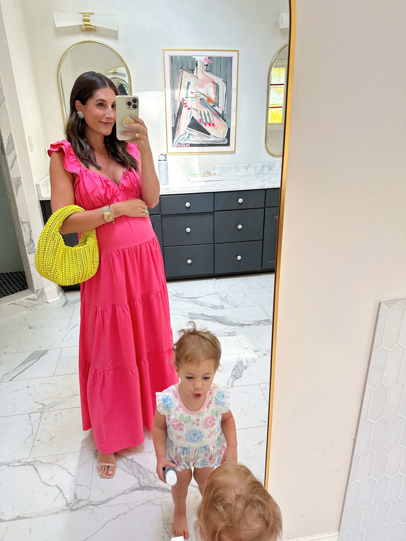 Just a mom trying to take a pic of her outfit 🤪 I’ve had this dress for years and still love it! In a small  

#LTKFindsUnder100 #LTKSeasonal #LTKBump