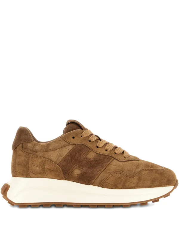 Hogan Leather Sneakers  | Brown | FARFETCH | Farfetch Global