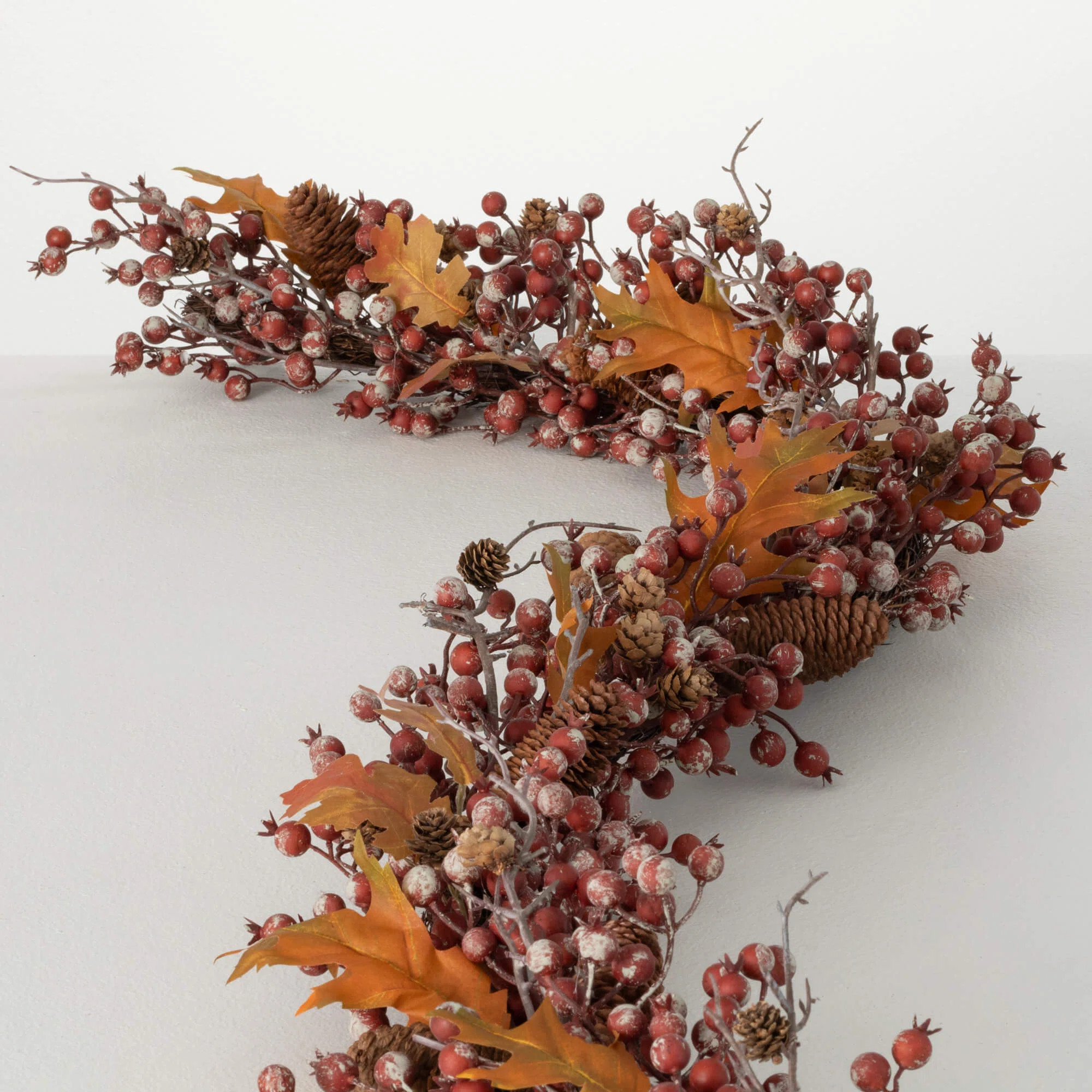 Primrue 72" Artificial Rustic Berry Leaf Fall Garland, Multicolor | Wayfair | Wayfair North America
