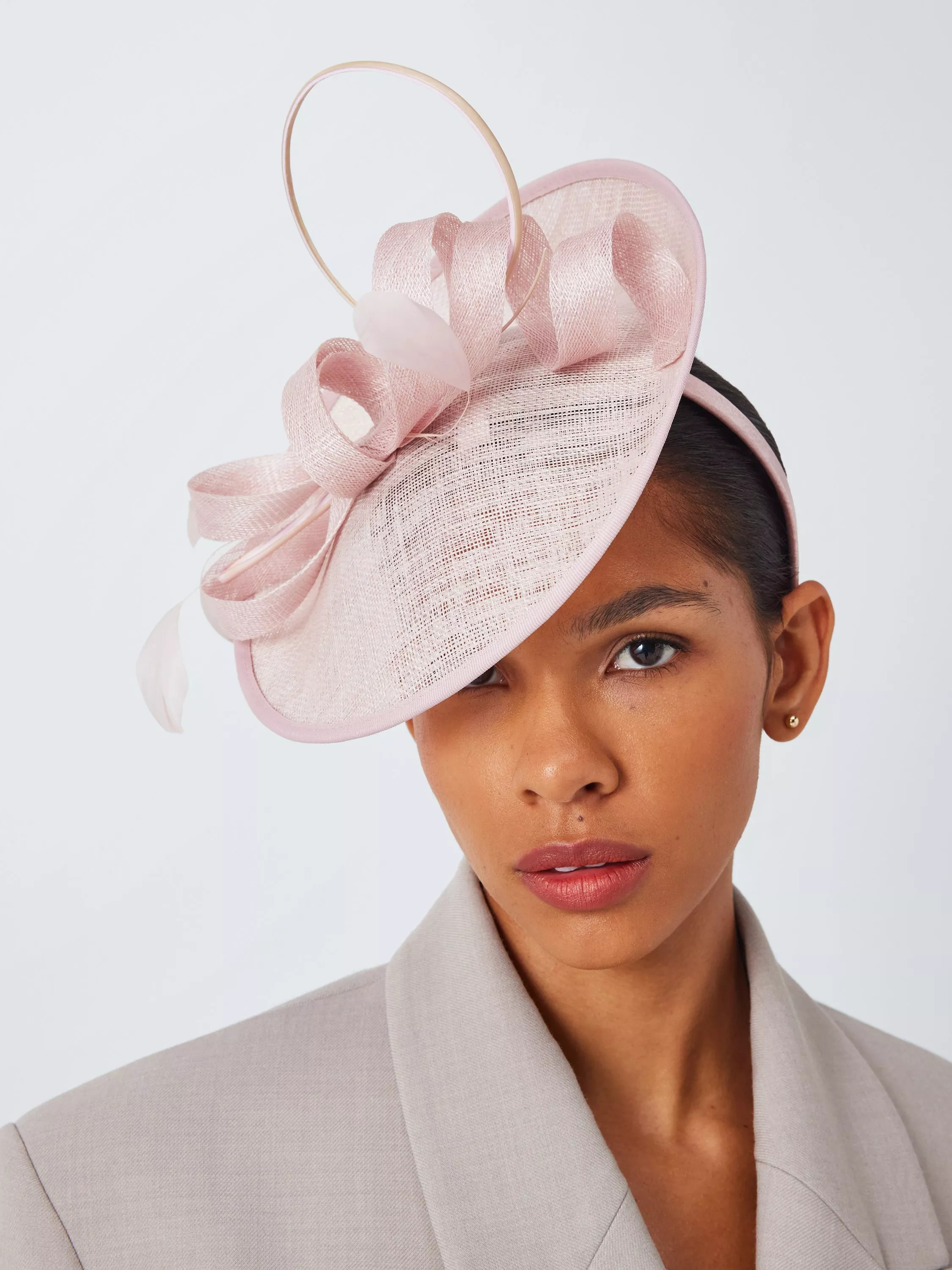 John LewisBeatrice Upturn Disc Twirl Fascinator, Pink | John Lewis (UK)