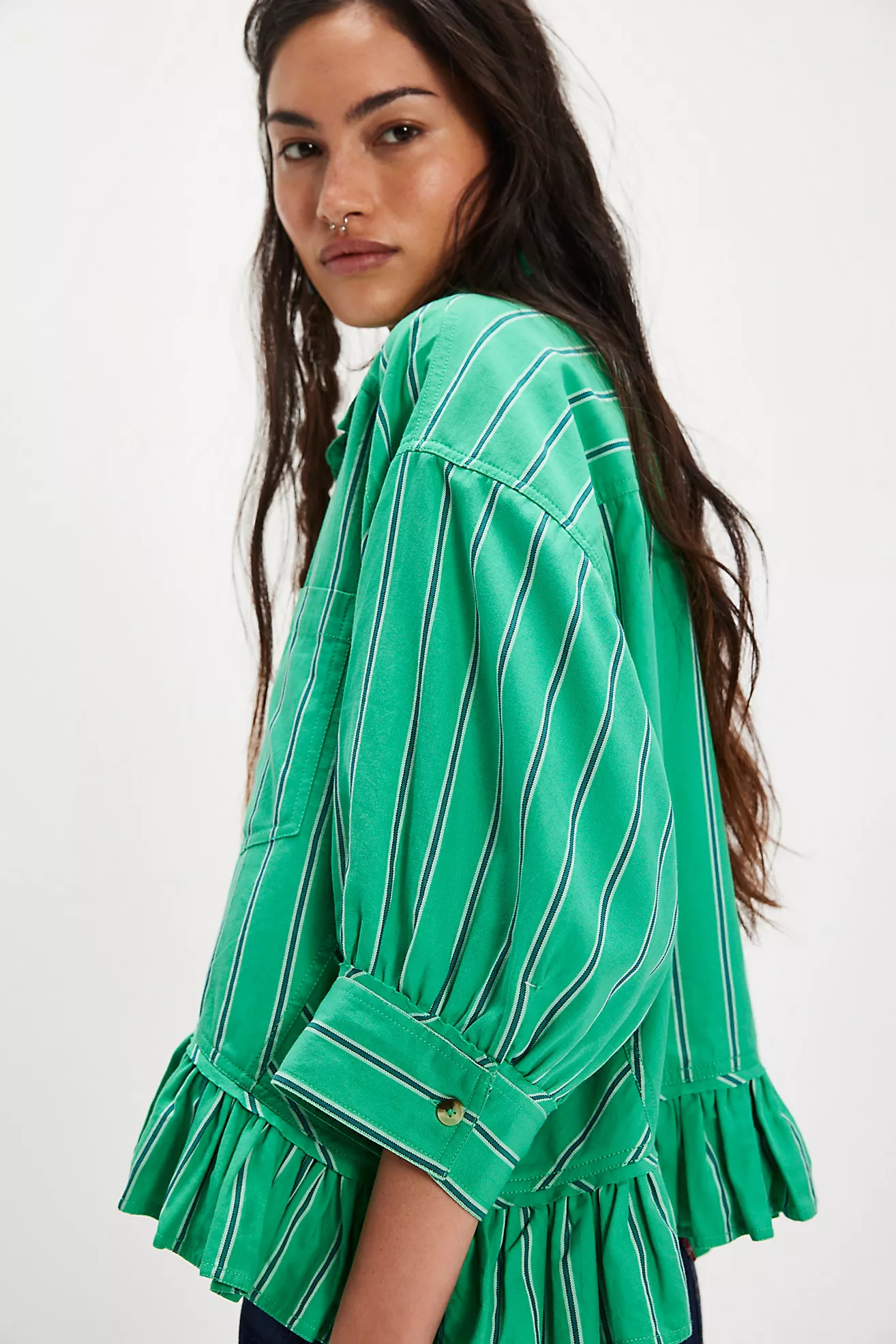 We The Free Bailey Stripe Shirt | Free People (Global - UK&FR Excluded)