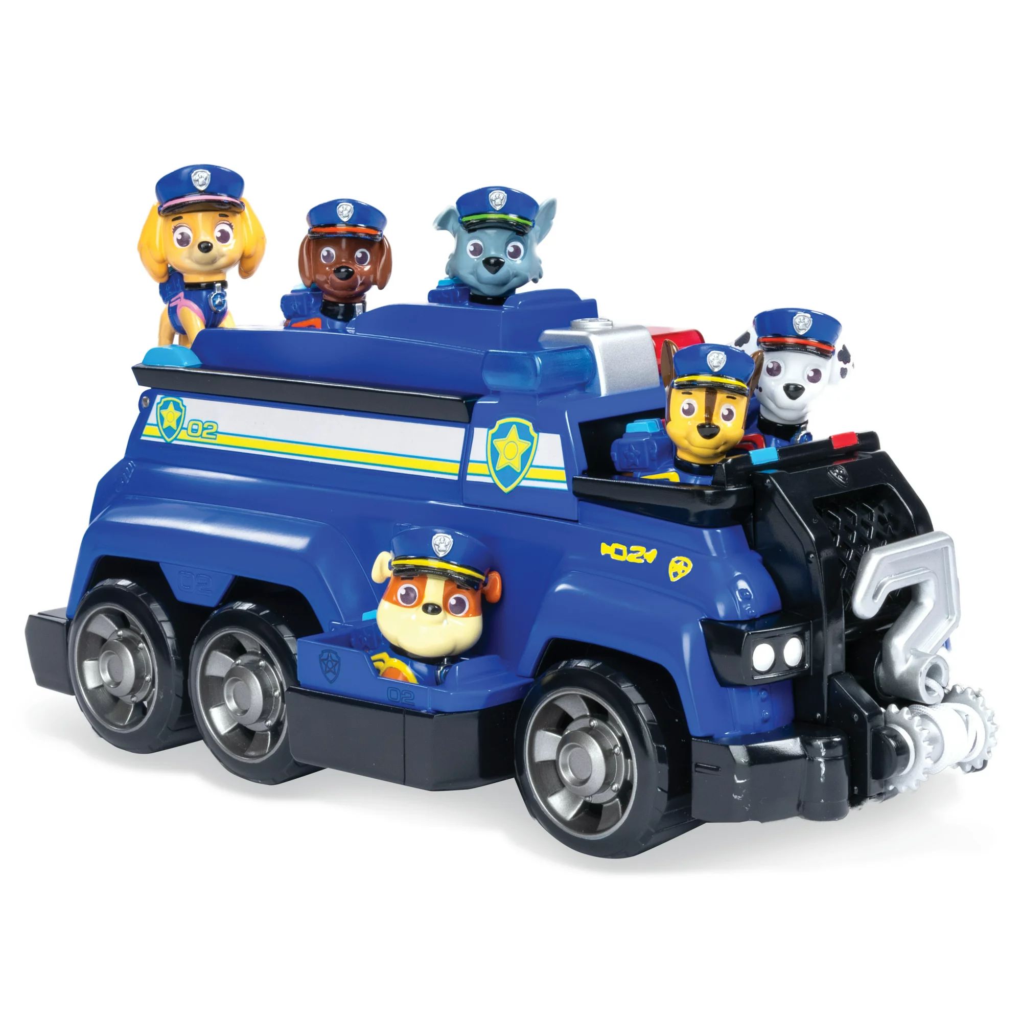 PAW Patrol, Chase’s Total Team Rescue Police Cruiser Vehicle with 6 Pups, for Kids Aged 3 and u... | Walmart (US)