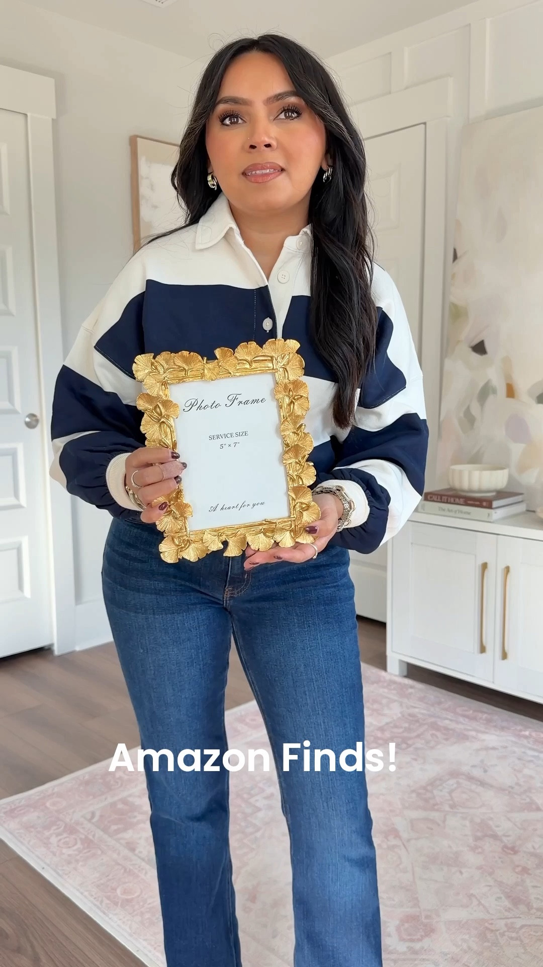 New Amazon Finds!
For reference: I’m 5’0, 32b bra size, and 2/26 in bottoms, pear shaped. 
*Everything I share is unaltered! TTS means true to size. Between size 5-6.6 in shoes

Blue stripe rugby top size xs petite TTS
Belt size small - sized up a size
Jeans size 26, 30” inseam TTS
Floral dress size small TTS
Pink/purple floral quilted jacket size xs TTS



Amazon unboxing
Amazon spring outfits
Affordable style
Home decor
Grandmillenial
Honey Sweet Petite
Rachel Miranda


#LTKFindsUnder50 #LTKvlog #LTKPetite