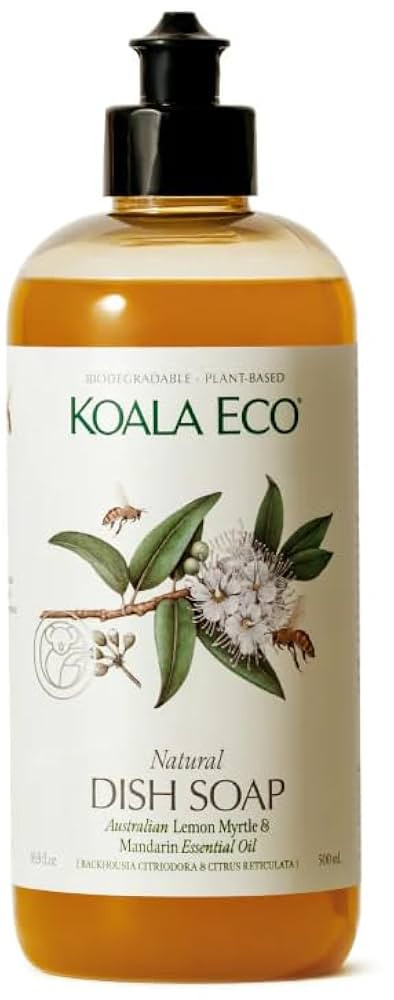 Koala Eco Natural Dish Soap - Plant-Based, Eco-Friendly - with Australian Lemon Myrtle & Mandarin... | Amazon (US)