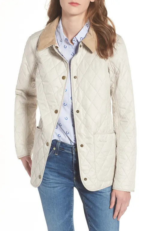 Barbour Spring Annandale Quilted Jacket in Mist at Nordstrom, Size 4 Us | Nordstrom