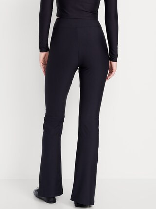 Extra High-Waisted PowerSoft Split-Flare Leggings | Old Navy (US)