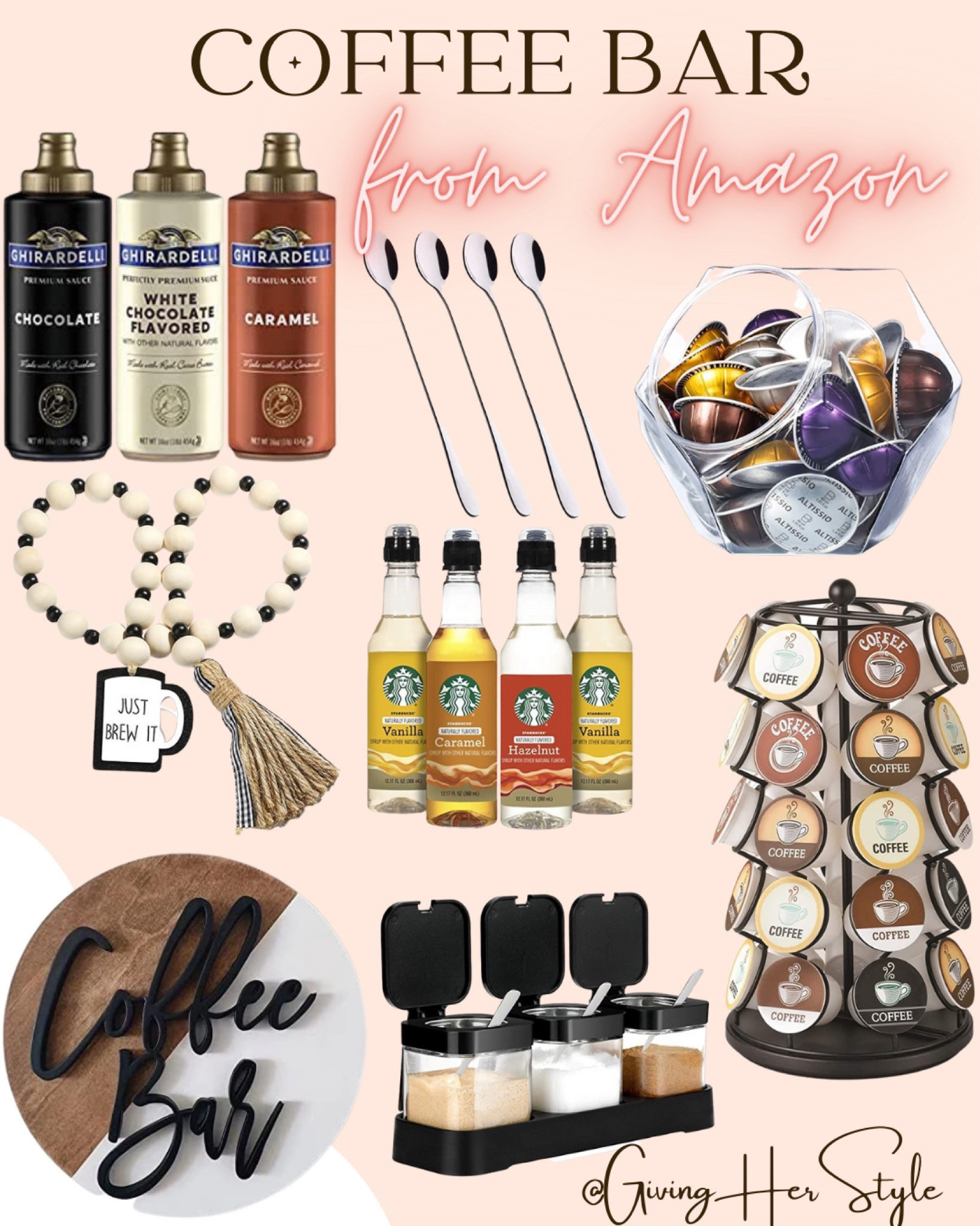 Coffee bar amazon finds! 

Amazon. Amazon prime. Amazon coffee bar. Amazon home. Coffee cart. Coffee bar. Hot chocolate bar. Host. Hostess. Best of amazon. Best of amazon prime. Amazon best sellers. Amazon party. Apartment. Amazon apartment. Amazon home decor. Espresso 

#LTKHoliday #LTKSeasonal #LTKhome