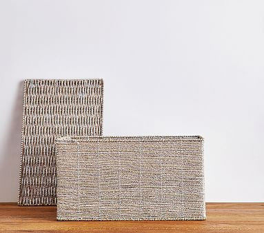 Silver Rope Toy Chest | Pottery Barn Kids