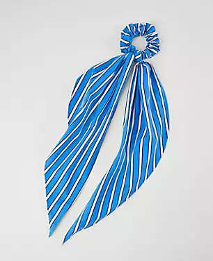Striped Silk Scrunchie | Ann Taylor