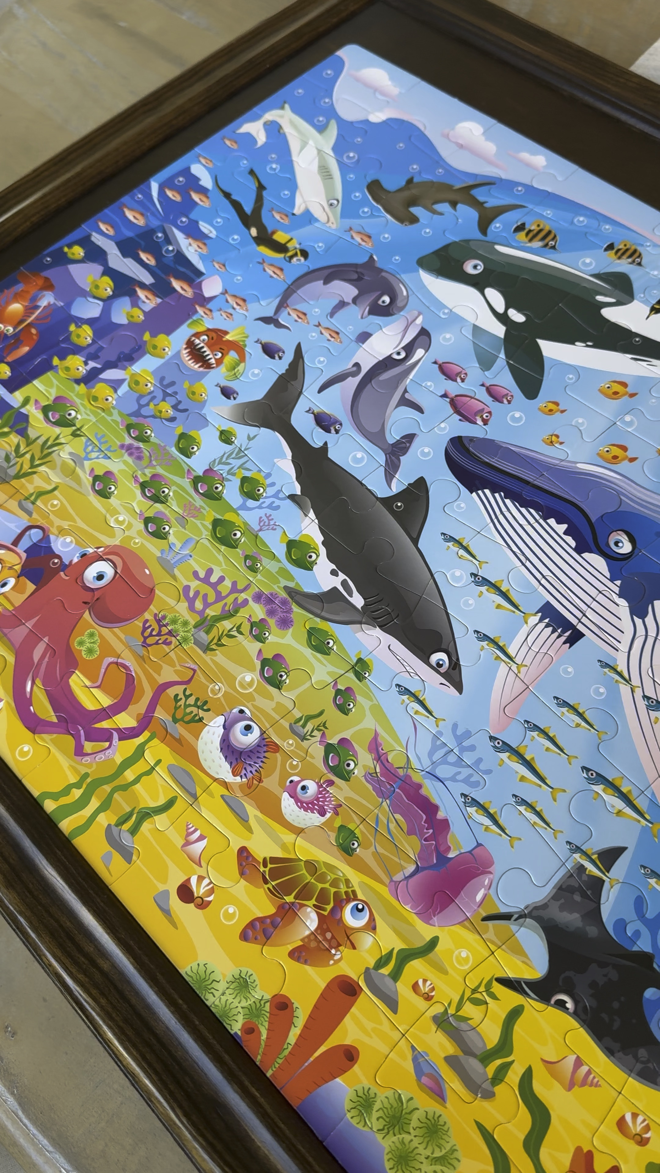 Great puzzles for 4-6 year olds! This is one puzzle in a pack of 3. Could be split up and given as individual gifts.