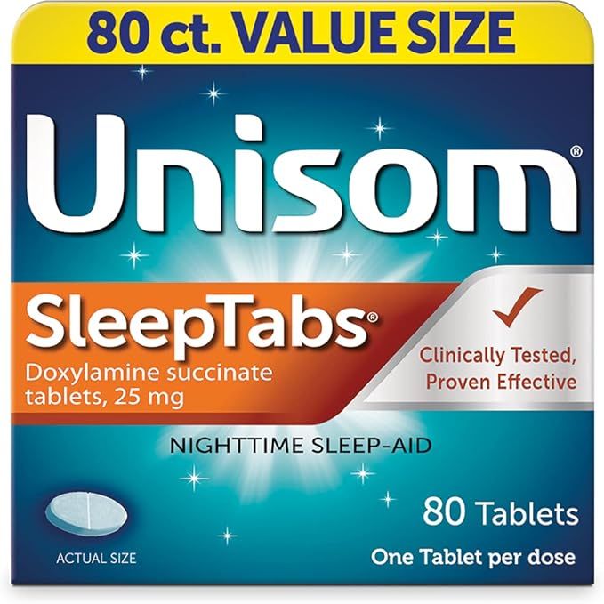 Unisom SleepTabs, Nighttime Sleep-aid, Doxylamine Succinate, 80 Tablets | Amazon (US)