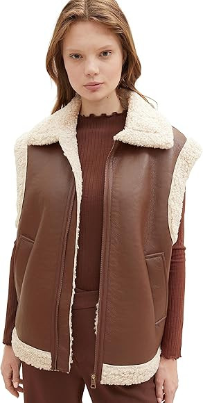 TOM TAILOR Denim Damen Sherling Weste | Amazon (DE)