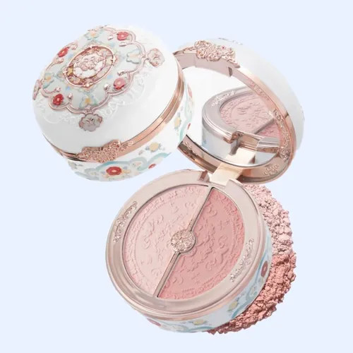 Flower Knows - Butterfly Cloud Collar Highlighting & Blush Duo Powder - 01 | YesStyle Global