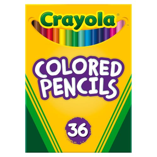 Crayola Colored Pencils (36ct), Kids Pencil Set, Pre-Sharpened Coloring Book Pencils for Kids & Adults, Arts & Crafts Supplies, Coloring Gift, Ages 3+ | Amazon (US)