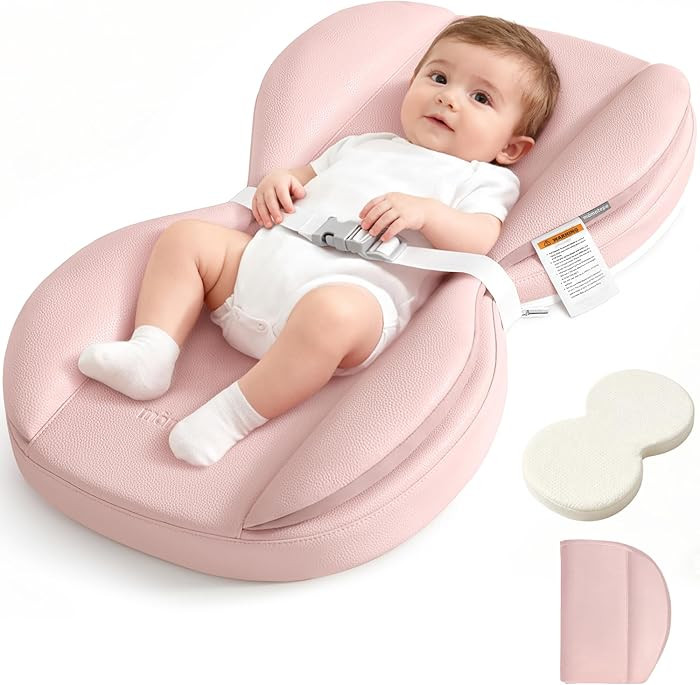 Baby Changing Pad with Waterproof & Wipe-Clean, Non-Slip PU Diaper Changing Pad, Adjustable Safet... | Amazon (US)