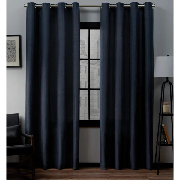 Brianamarie Polyester Semi-Sheer Curtain Pair (Set of 2) | Wayfair North America