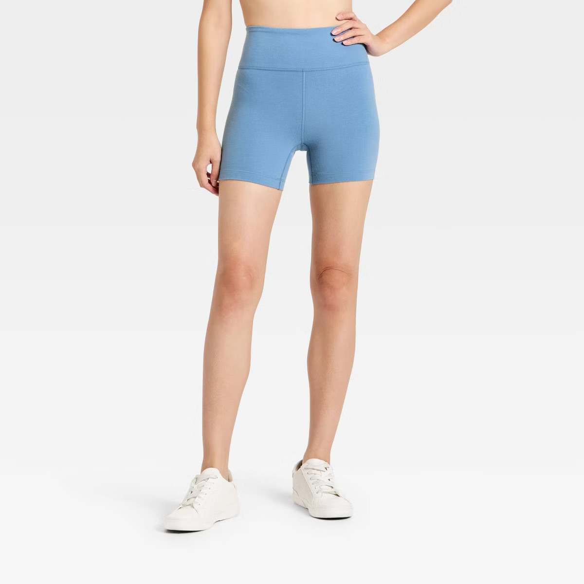 Women's High-Rise Cotton Balance Bike shorts 5" - All In Motion™ | Target