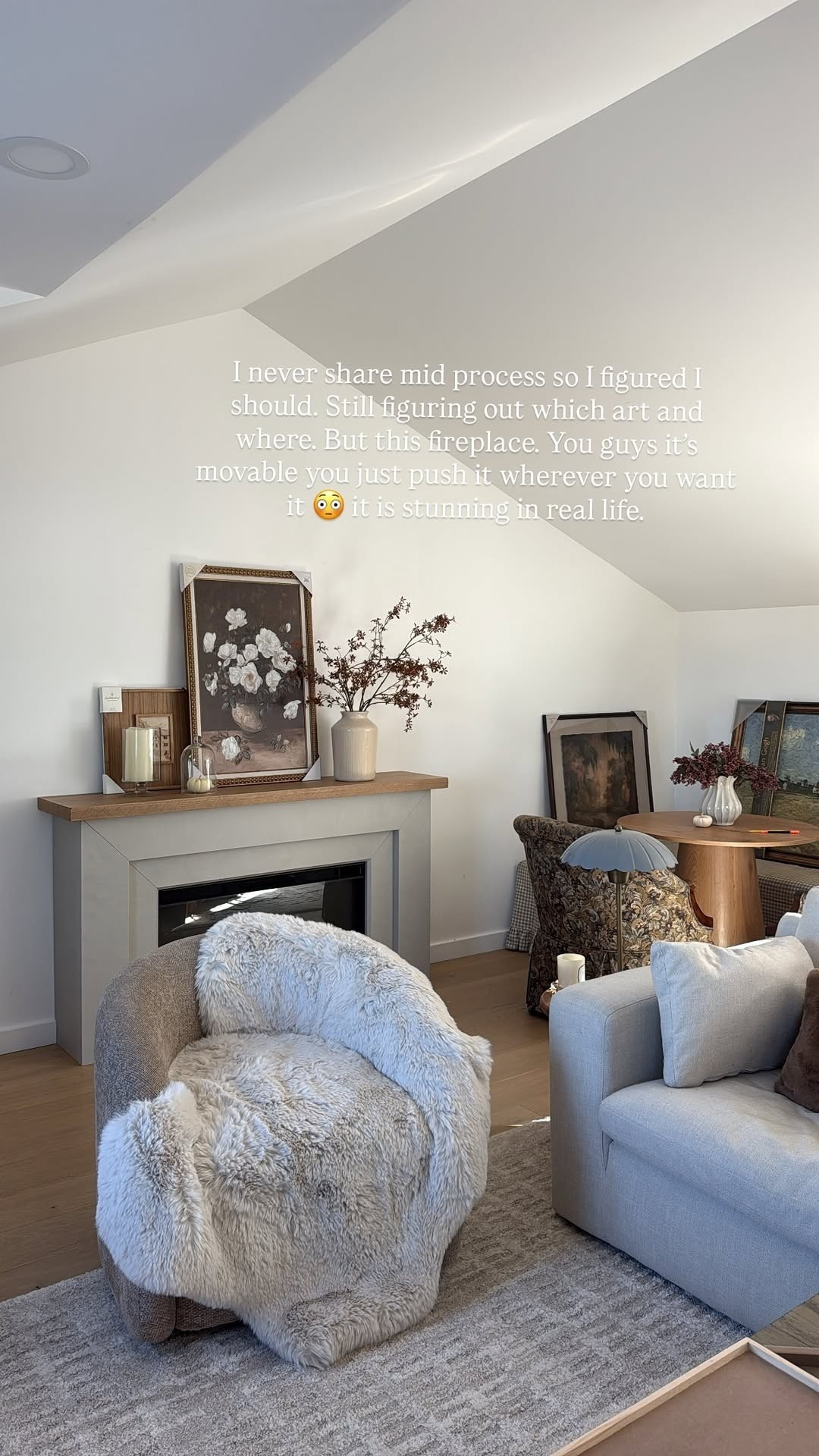 I am so excited about this fireplace, especially as the weather starts cooling off. I bought mine from Wayfair, but you can also get it on Amazon. I feel like Wayfair has a better return policy/warranty (I have had furniture break from Wayfair and they have sent me a new one, quick and easy). 

 #LTKSeasonal #LTKHome