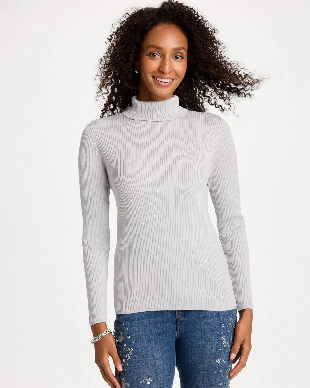 Ella Ribbed Turtleneck Sweater | Chico's