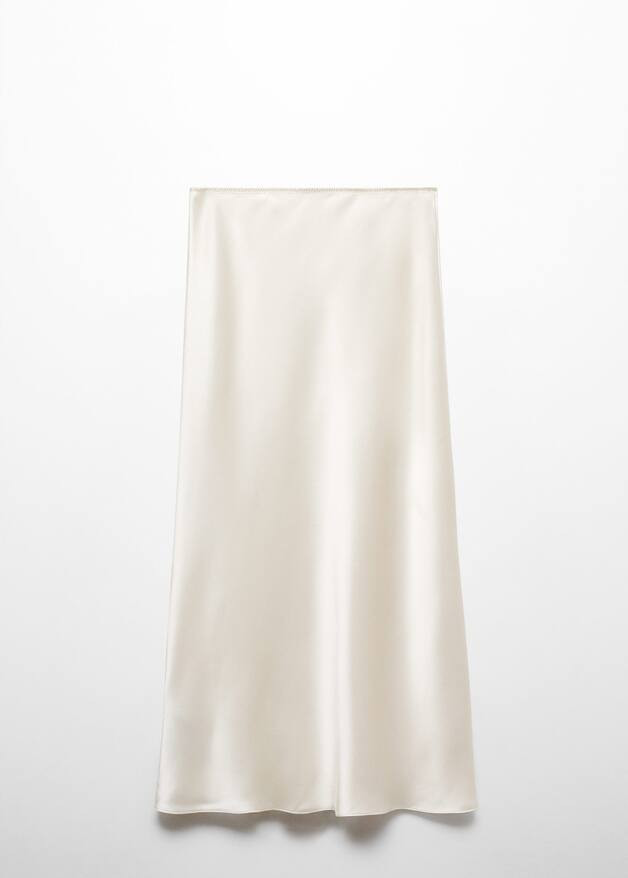 Midi satin skirt -  Women | Mango United Kingdom | MANGO (UK)