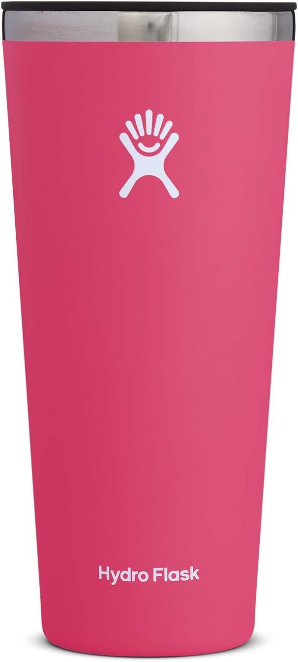 Hydro Flask Tumbler Cup - Stainless Steel & Vacuum Insulated - Press-In Lid - 32 oz, Watermelon | Amazon (US)