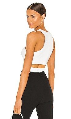 525 Cut Out Racer Tank in Bleach White from Revolve.com | Revolve Clothing (Global)